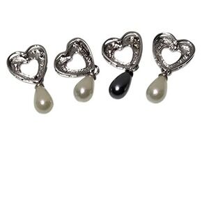 NEW NBH 4 heart .925 sterling silver pendant dainty sister friend bridal party